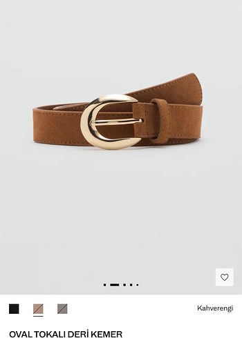 Kahverengi Süet Tokalı Kadın Kemer - Görsel 10