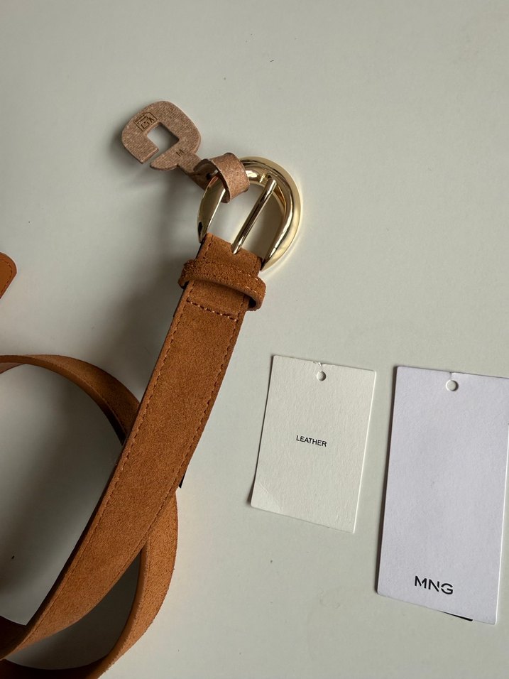 Kahverengi Süet Tokalı Kadın Kemer - Görsel 3