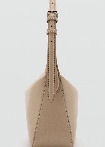 Bej Deri Tokalı Kadın Çanta - Görsel 6