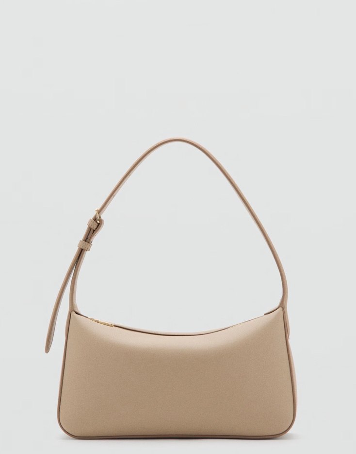 Bej Deri Tokalı Kadın Çanta - Görsel 4