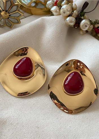 Nakışlı Boncuklu Mini Bohem Küpe - Görsel 4