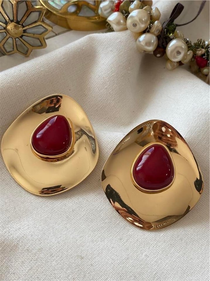 Nakışlı Boncuklu Mini Bohem Küpe - Görsel 4