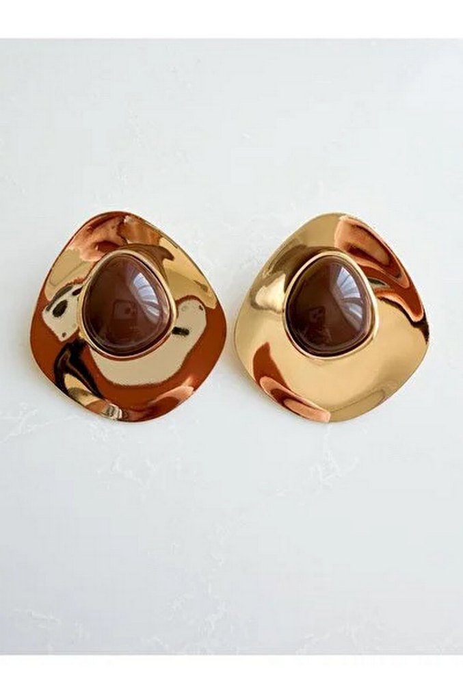 Nakışlı Boncuklu Mini Bohem Küpe - Görsel 3