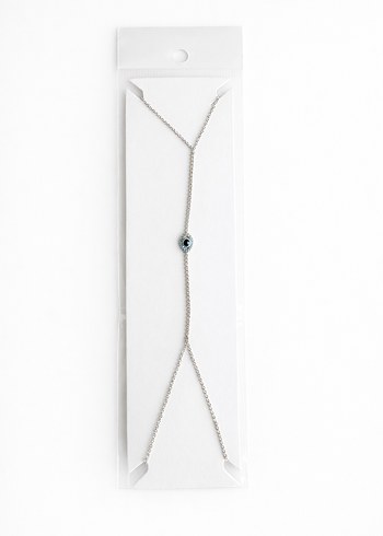 Beyaz Zincir Detaylı Kadın El Zinciri Şahmeran - Görsel 12