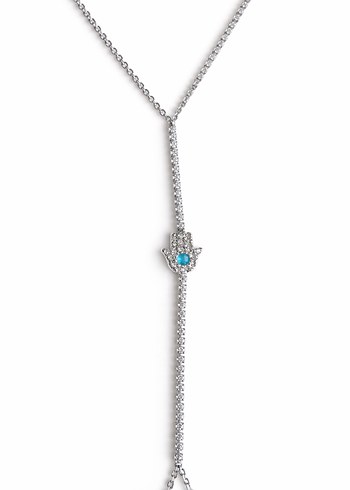 Beyaz Zincir Detaylı Kadın El Zinciri Şahmeran - Görsel 16