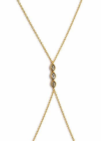 Beyaz Zincir Detaylı Kadın El Zinciri Şahmeran - Görsel 19