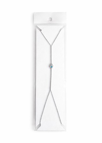 Beyaz Zincir Detaylı Kadın El Zinciri Şahmeran - Görsel 8