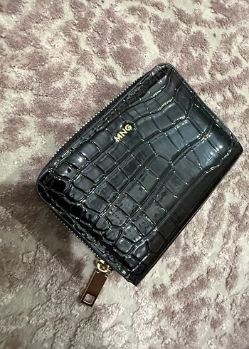 Kahverengi Yılan Derisi Desenli Kadın Deri Cüzdan mango - Görsel 6