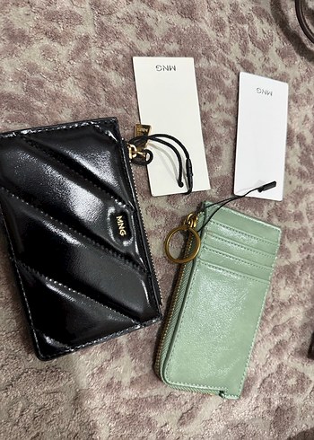 Kahverengi Yılan Derisi Desenli Kadın Deri Cüzdan mango - Görsel 2