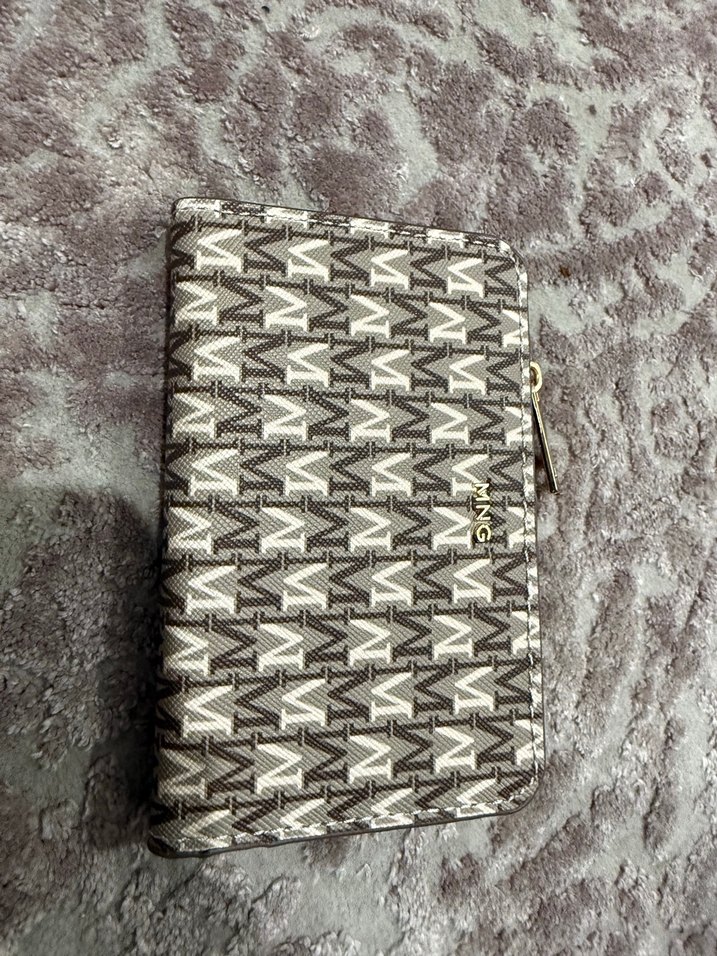 Kahverengi Yılan Derisi Desenli Kadın Deri Cüzdan mango - Görsel 4