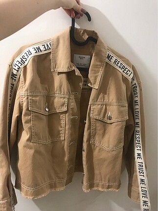 Bershka camel kot ceket