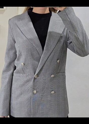 Zara Çizgili kadın suit ceket