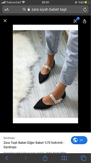 Zara taşlı babet