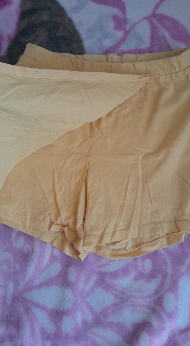 sarı Şort etek - Görsel 3