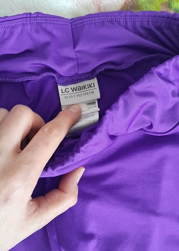 Mor  Desenli Kız Çocuk Spor Tayt - Görsel 5