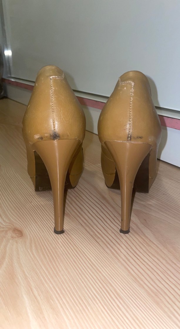 Deri Tokalı Topuklu Kadın Ayakkabı - Görsel 3