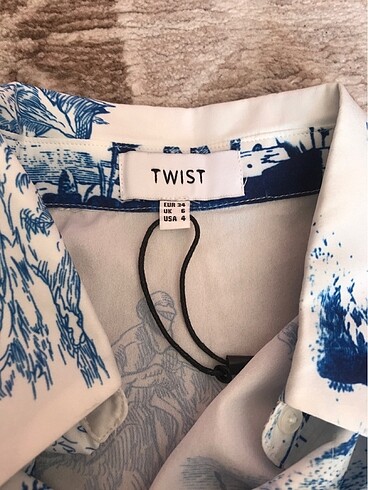 34 Beden Twist gömlek
