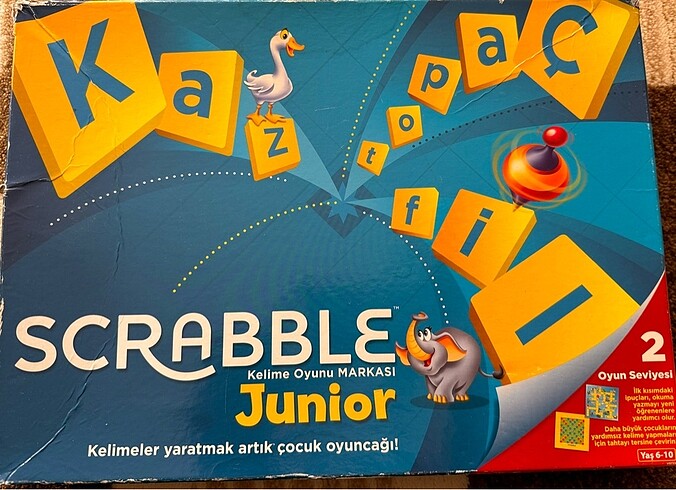 Scrabble junior türkçe kutu oyunu