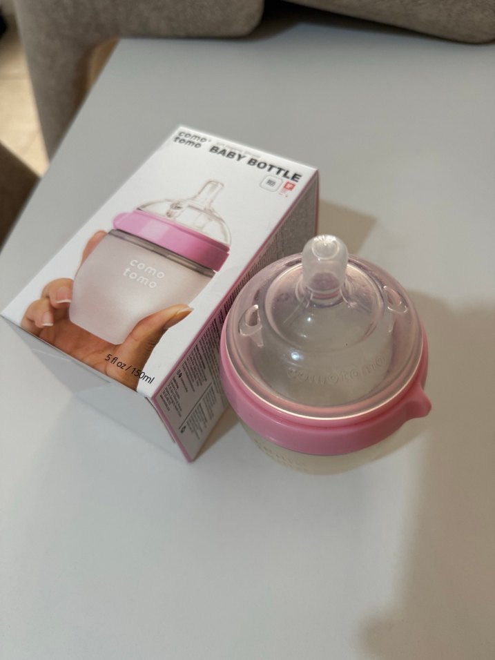 Pastel Pembe Bebek Biberonu comotomo - Görsel 3