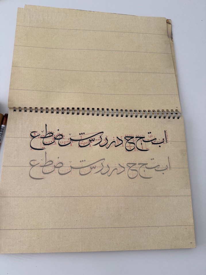 Mehmed Şevkiefendi Sulus Mesk Defteri hat malzeme seti - Görsel 2