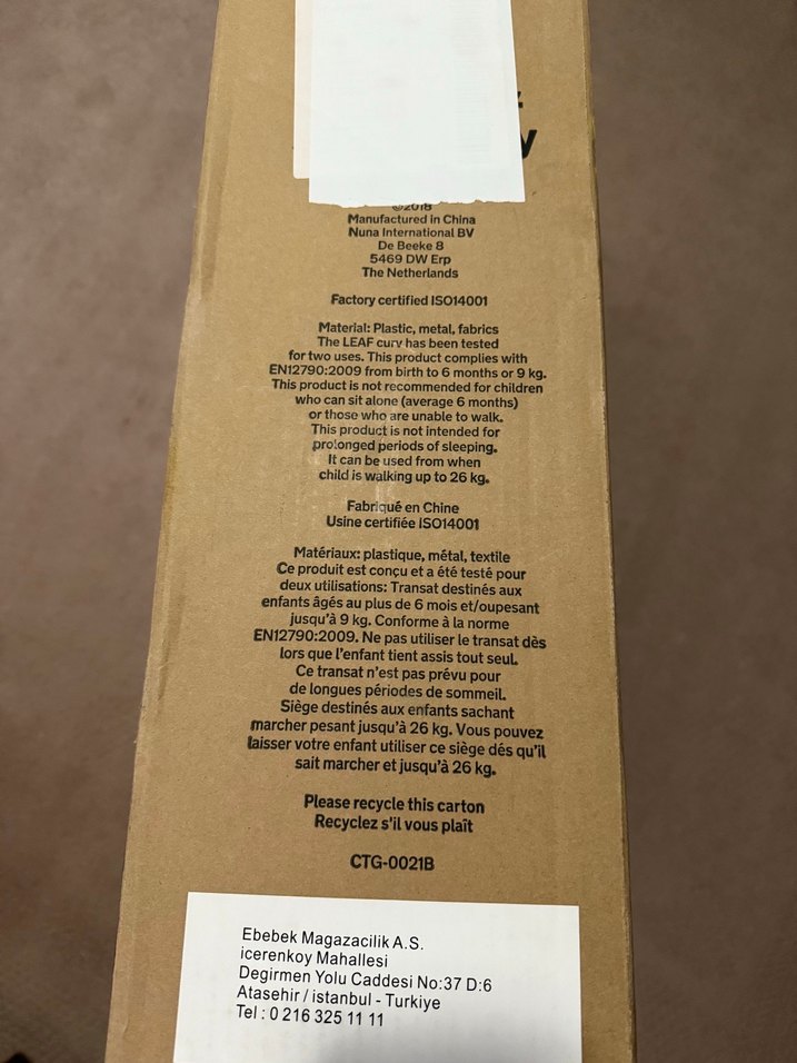 Nuna Leaf Ev tipi ana kucağı - Görsel 3