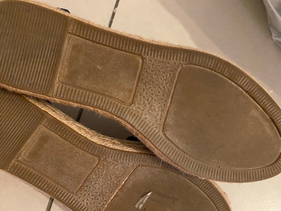 Kadın Lacivert Denim sandalet - Görsel 5