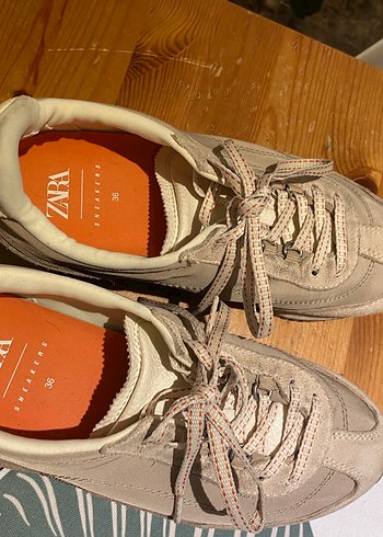 Zara Bej Suet Sneaker