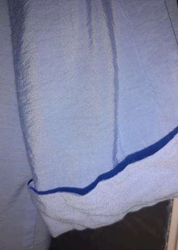 mudo  Mavi Düğmeli Kadın  Gömlek - Görsel 3