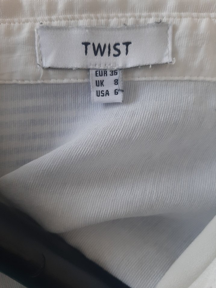 twist Bohem Beyaz Baskılı Uzun Kollu Kadın Gömlek - Görsel 3