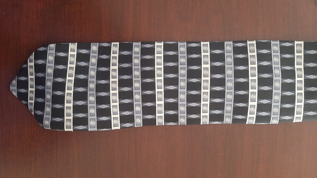 christian dior Gri Desenli Klasik püre silk Erkek Kravat - Görsel 3