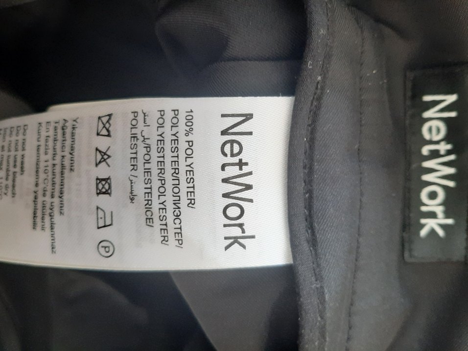 Network Drapeli Siyah Uzun Kadın Etek - Görsel 5