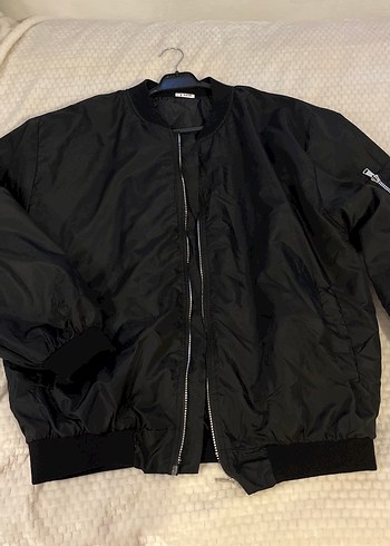 Siyah bomber ceket