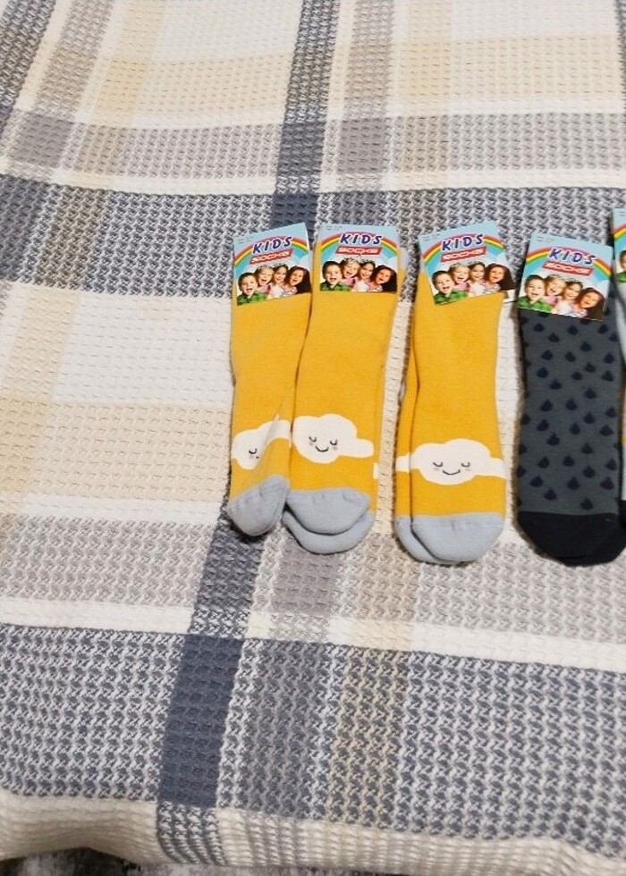 Havlu çorap 4 adet dikişsiz ihraç - Görsel 4