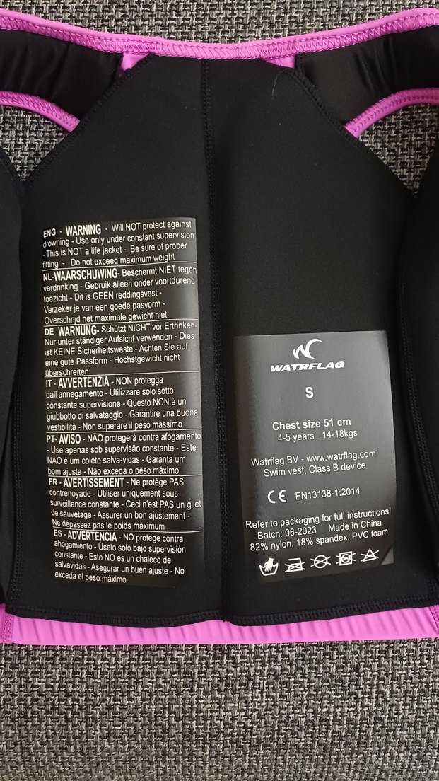 Kız Çocuk Pembe can yeleği - Görsel 3