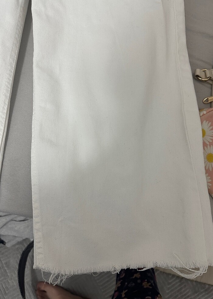 Beyaz yazlık jean - Görsel 5