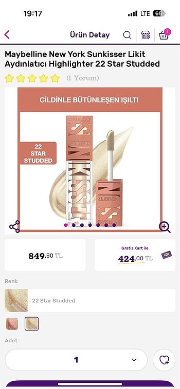 Maybelline sunkiss highlighter