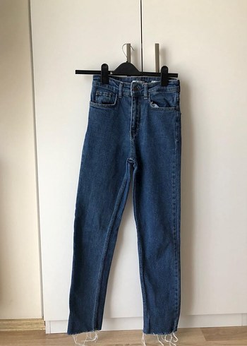 Defacto Yuksek Bel Mavi Denim Jean