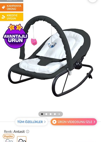Antrasit Bebek Ana Kucağı ve Beşik