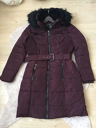 Şişme mont patlıcan moru