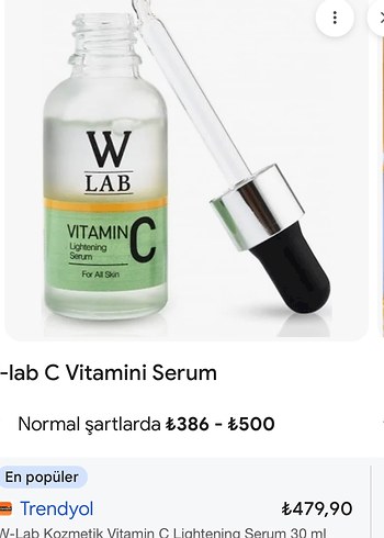W-Lab C Vitamini Aydınlatıcı Serum