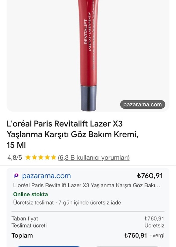 L?Oréal Paris göz bakımı - Görsel 2
