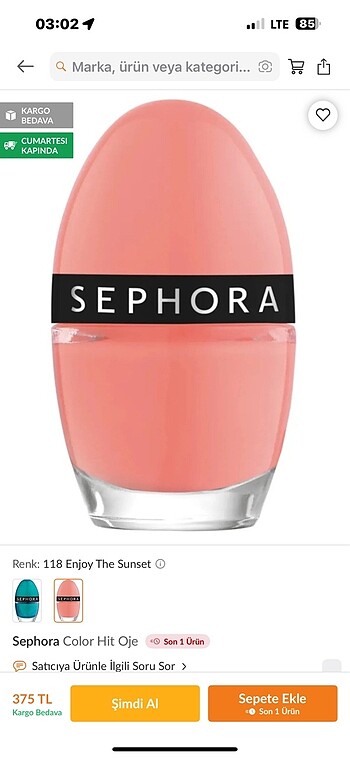 Sephora hit oje