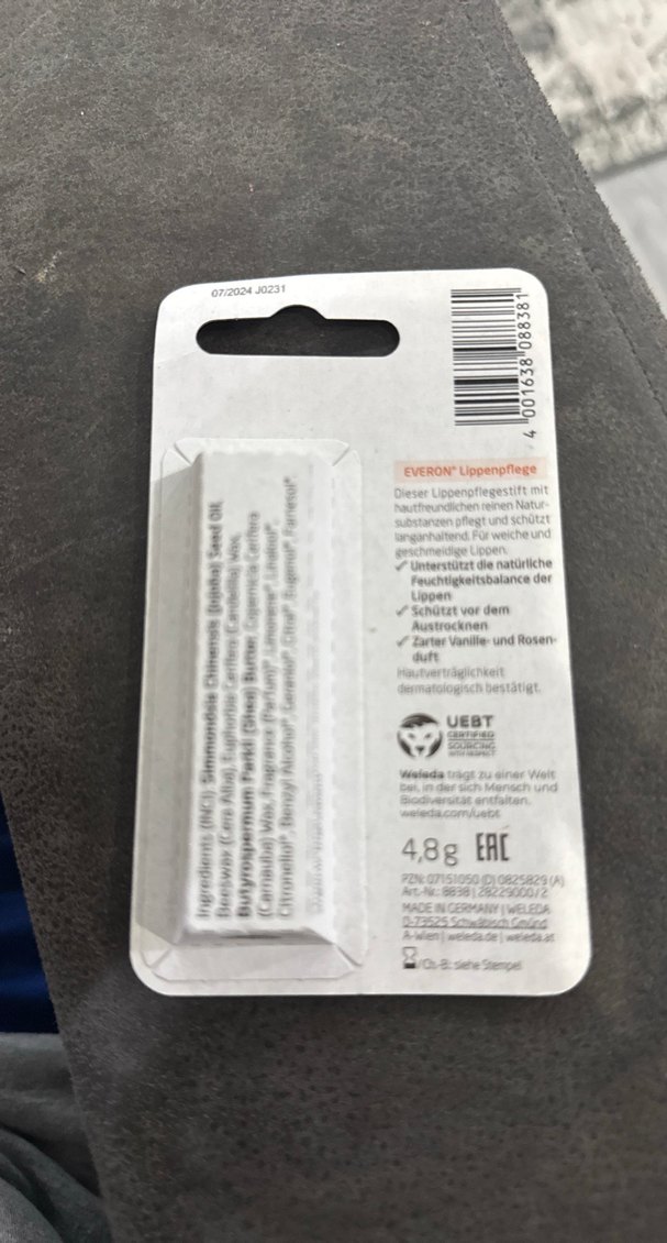 Weleda Everon Dudak Balmı - Değerli Balmumu İçerir - Görsel 2