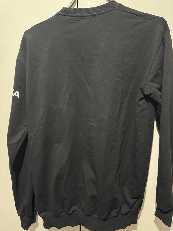 Siyah Baskılı Balenciaga Sweatshirt - Görsel 3