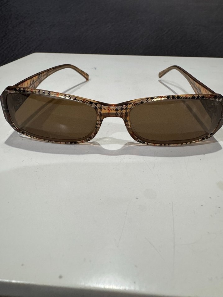 Klasik Elegans Şeffaf Kahverengi Kadın Güneş Gözlüğü - Görsel 5