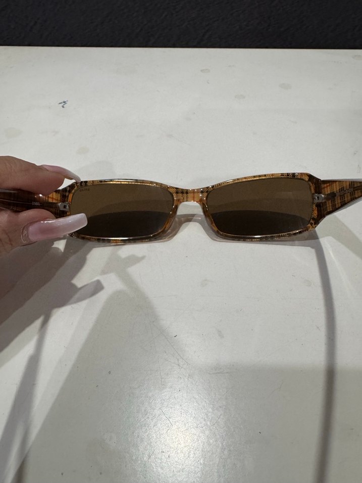 Klasik Elegans Şeffaf Kahverengi Kadın Güneş Gözlüğü - Görsel 4