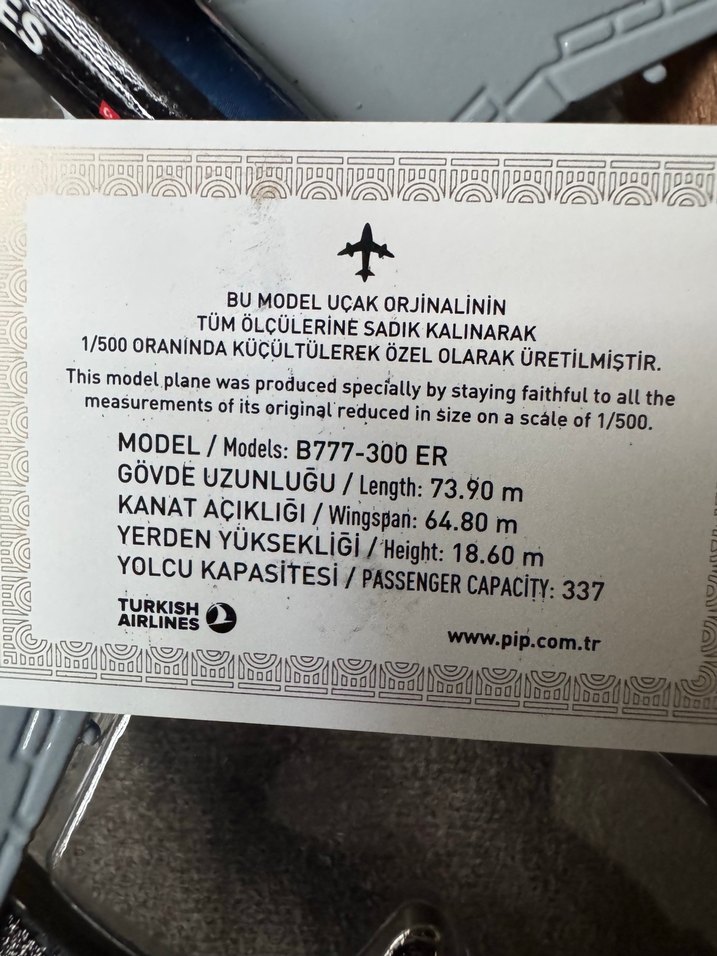 Turkish Airlines Uçak Maketi - Görsel 5
