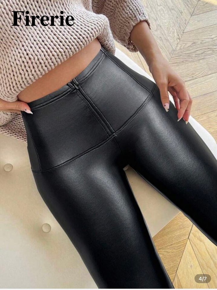 SHEIN deri tayt - Görsel 4