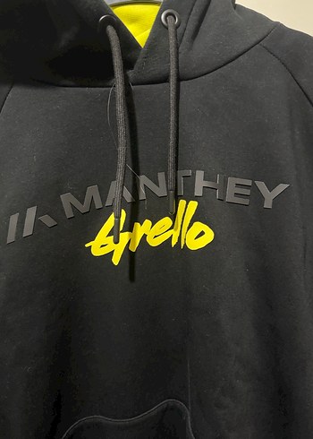 Siyah Kapüşonlu Erkek Sweatshirt - Görsel 3