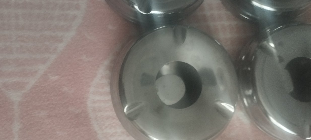 Gri Metal Yuvarlak Küllük - Görsel 3